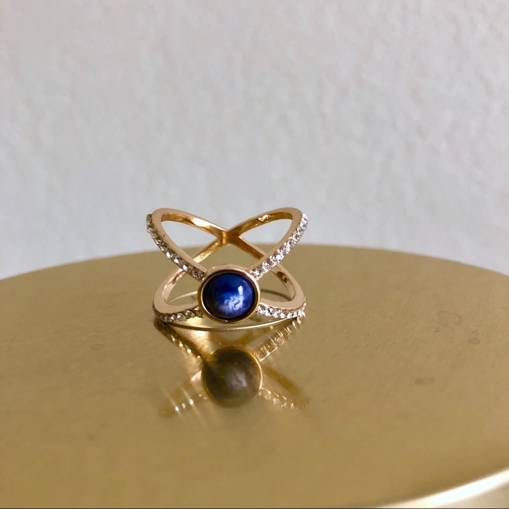 Charming Charlie blue stone ring